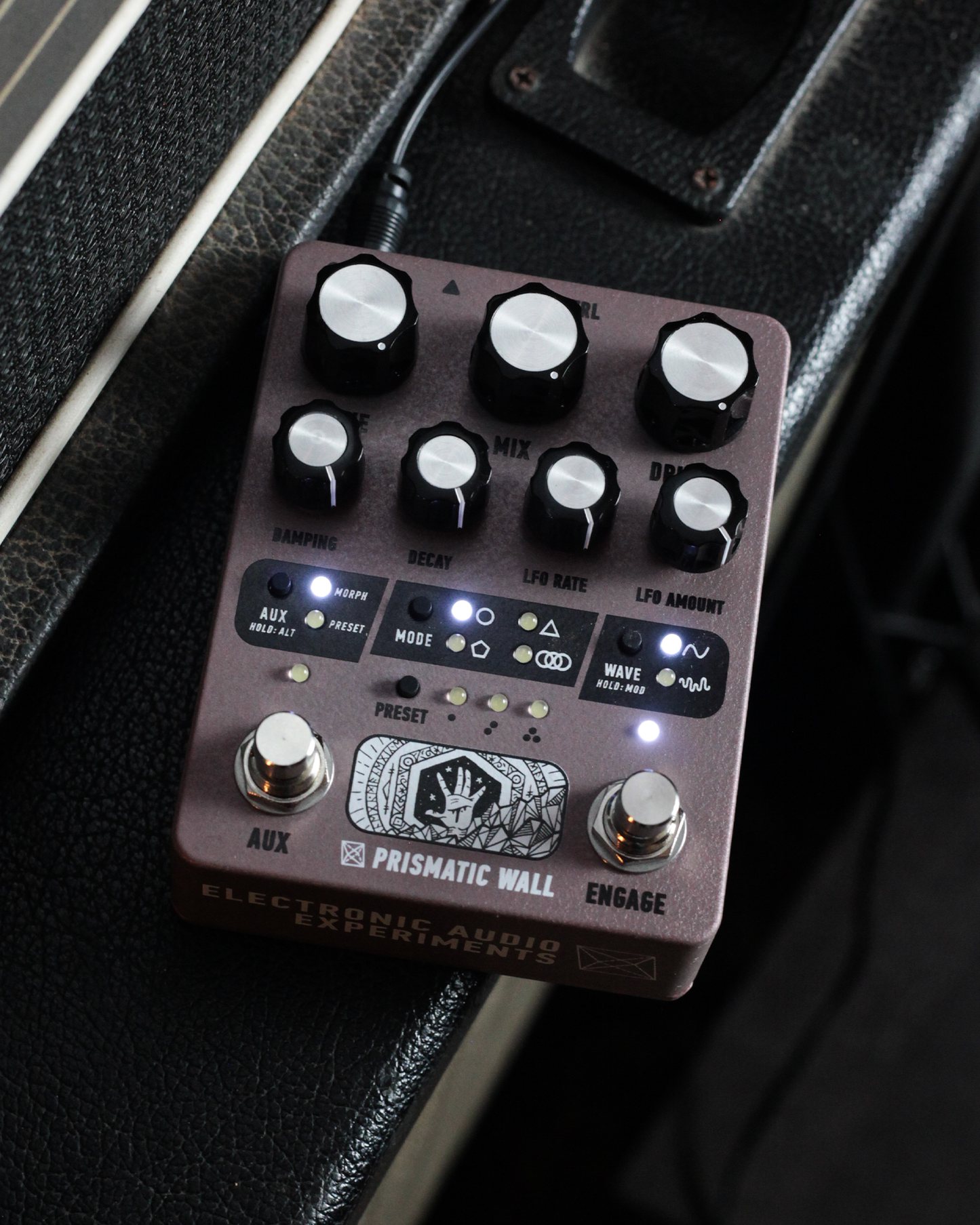 Electronic Audio Experiments Prismatic Wall Sympathetic String Resonator Pedal