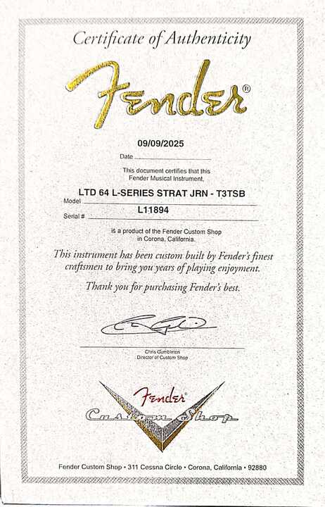 Fender Custom Shop 64 L-Series Stratocaster Journeyman - Target 3-Tone Sunburst