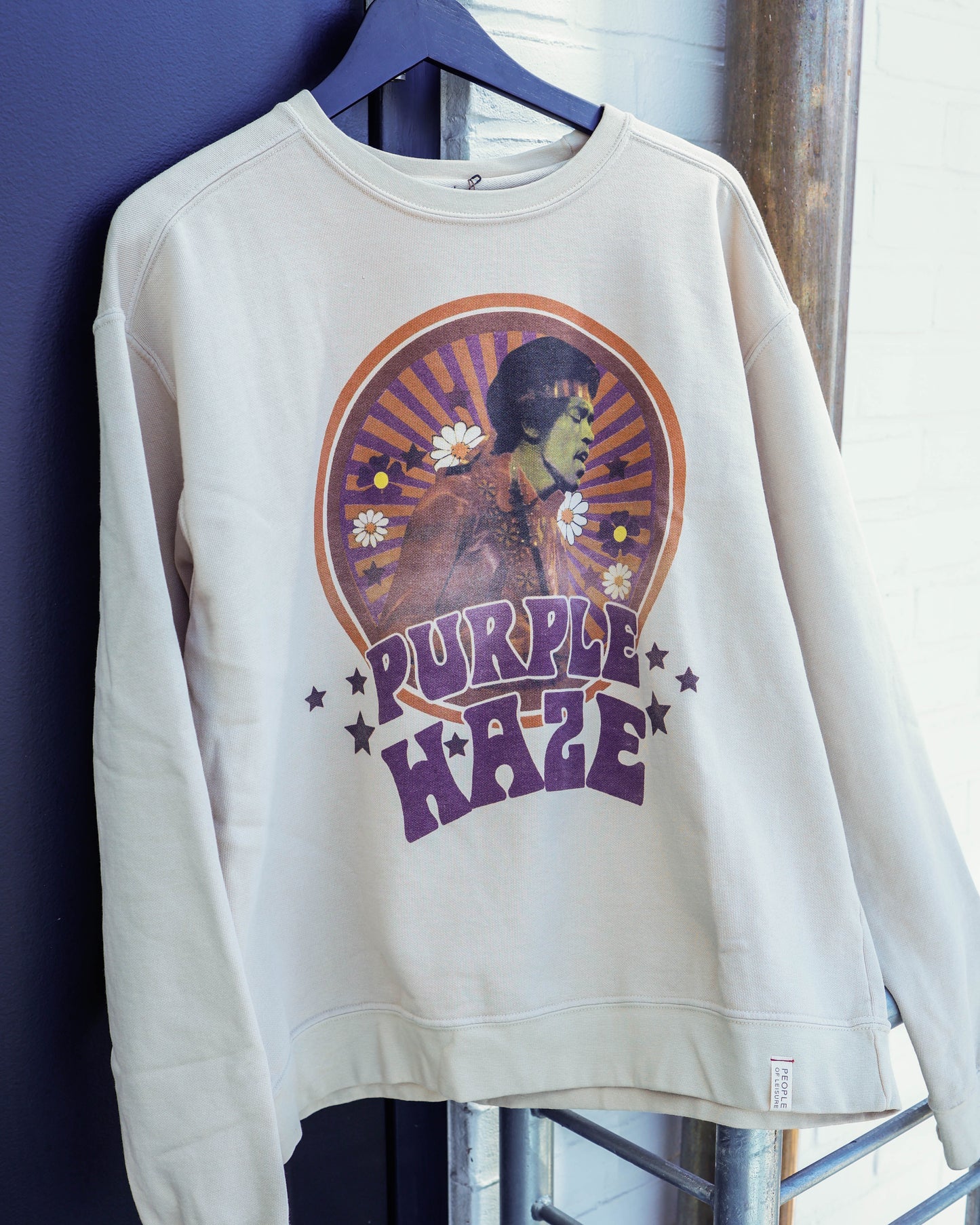 Women's Jimi Hendrix Purple Haze Sweatshirt - Ivory