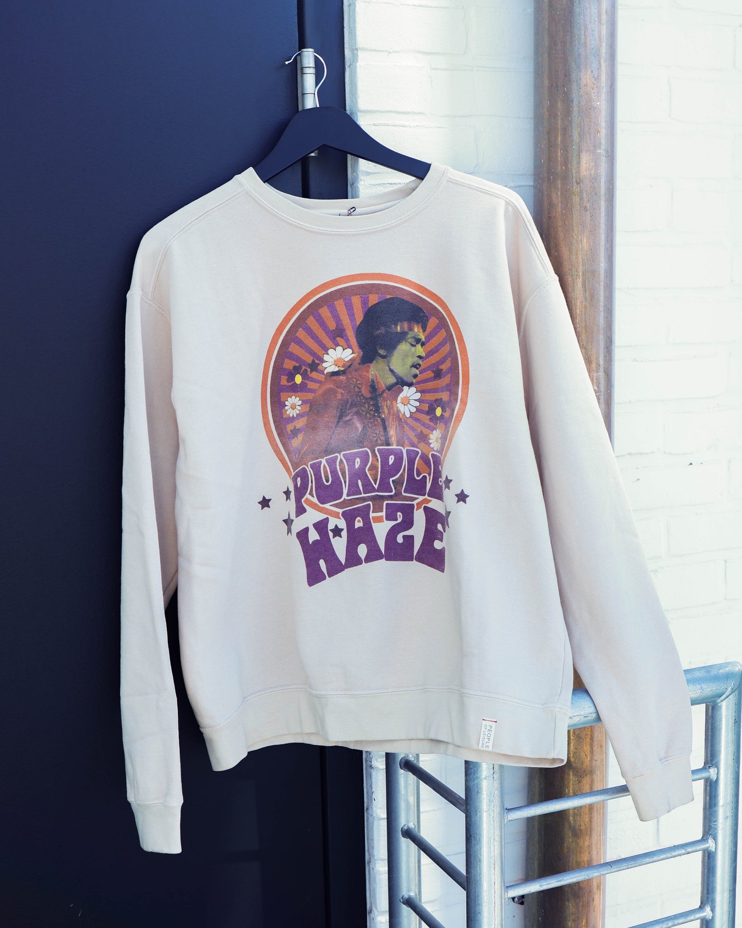Women's Jimi Hendrix Purple Haze Sweatshirt - Ivory