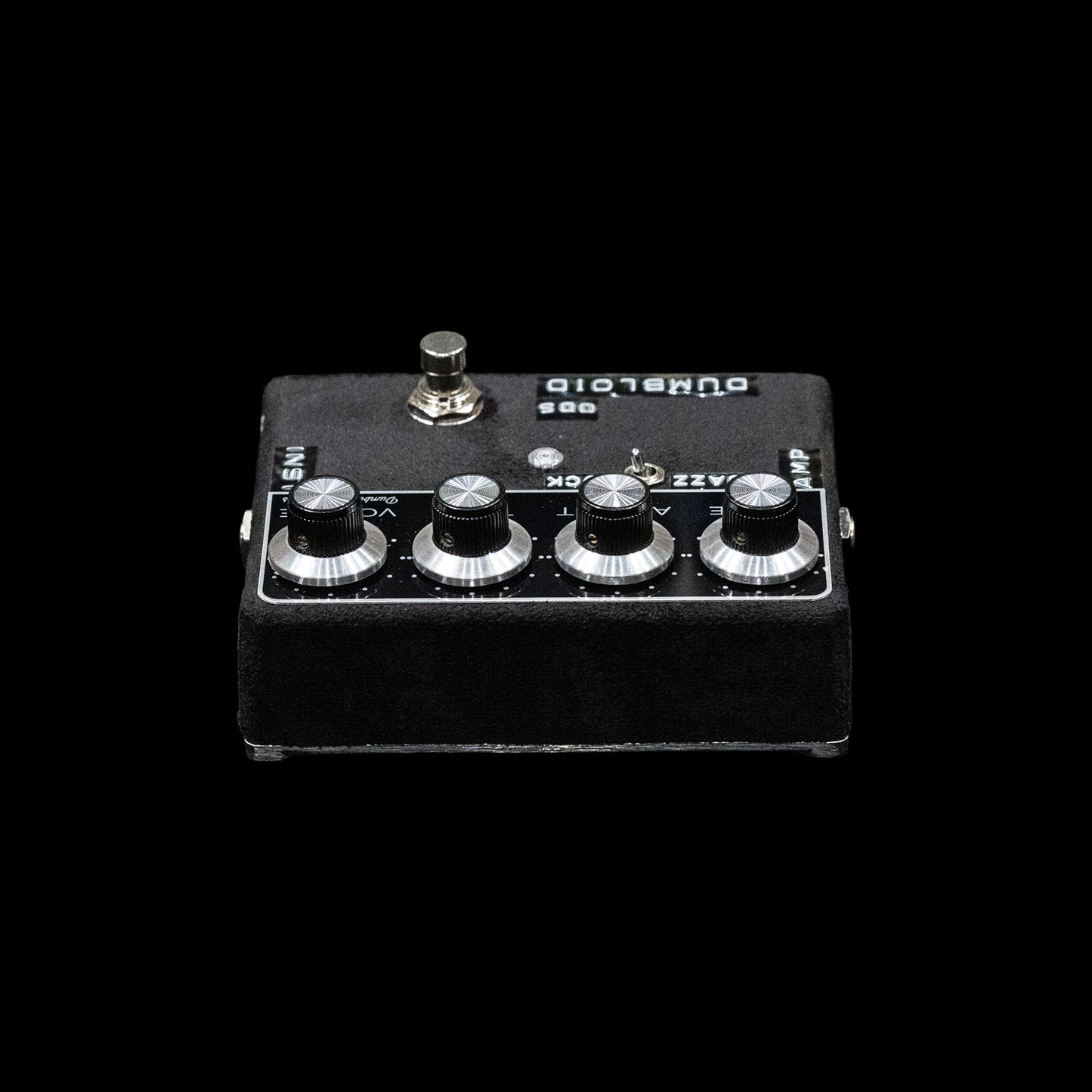 Dumbloid ODS Custom Preamp Drive Pedal - Black Suede / Black Panel