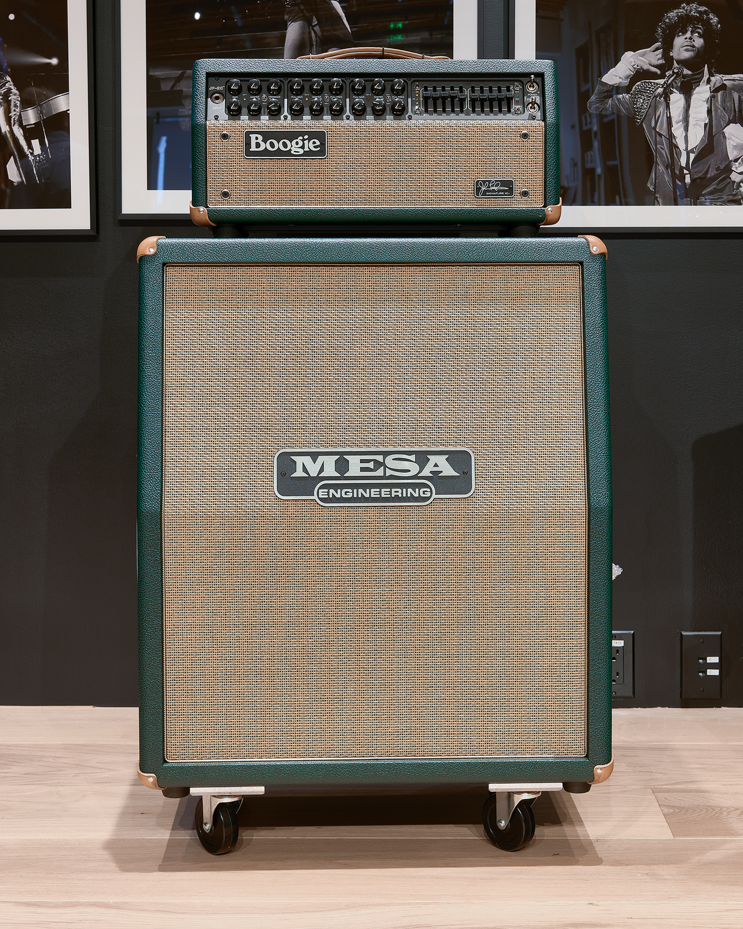 Mesa/Boogie JP-2C 60/100W Head + 2x12 Guitar Cabinet - Emerald / Tan Jute