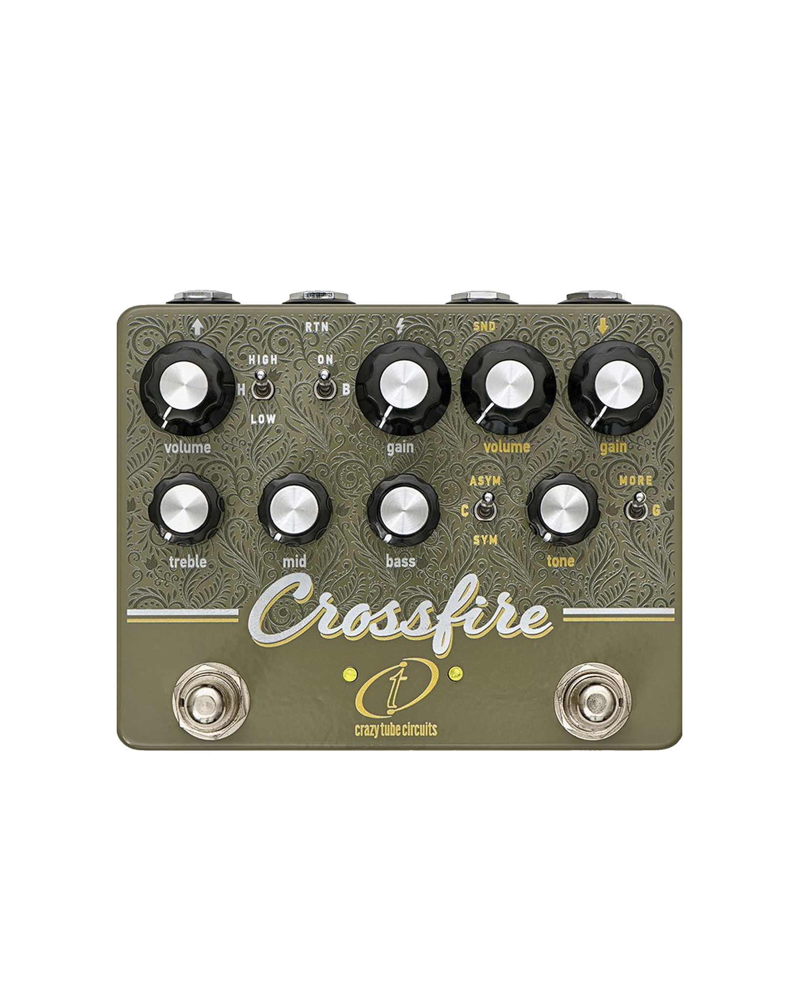 crossfire pedal Crazy Tube Circuits Crossfire Dual Overdrive Pedal – Round Hill Music Co