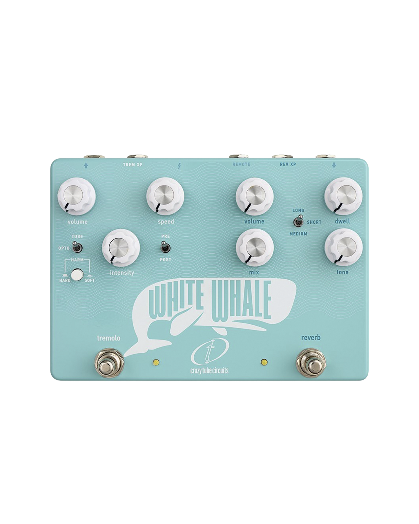 Crazy Tube Circuits White Whale V2 Reverb & Tremolo Pedal