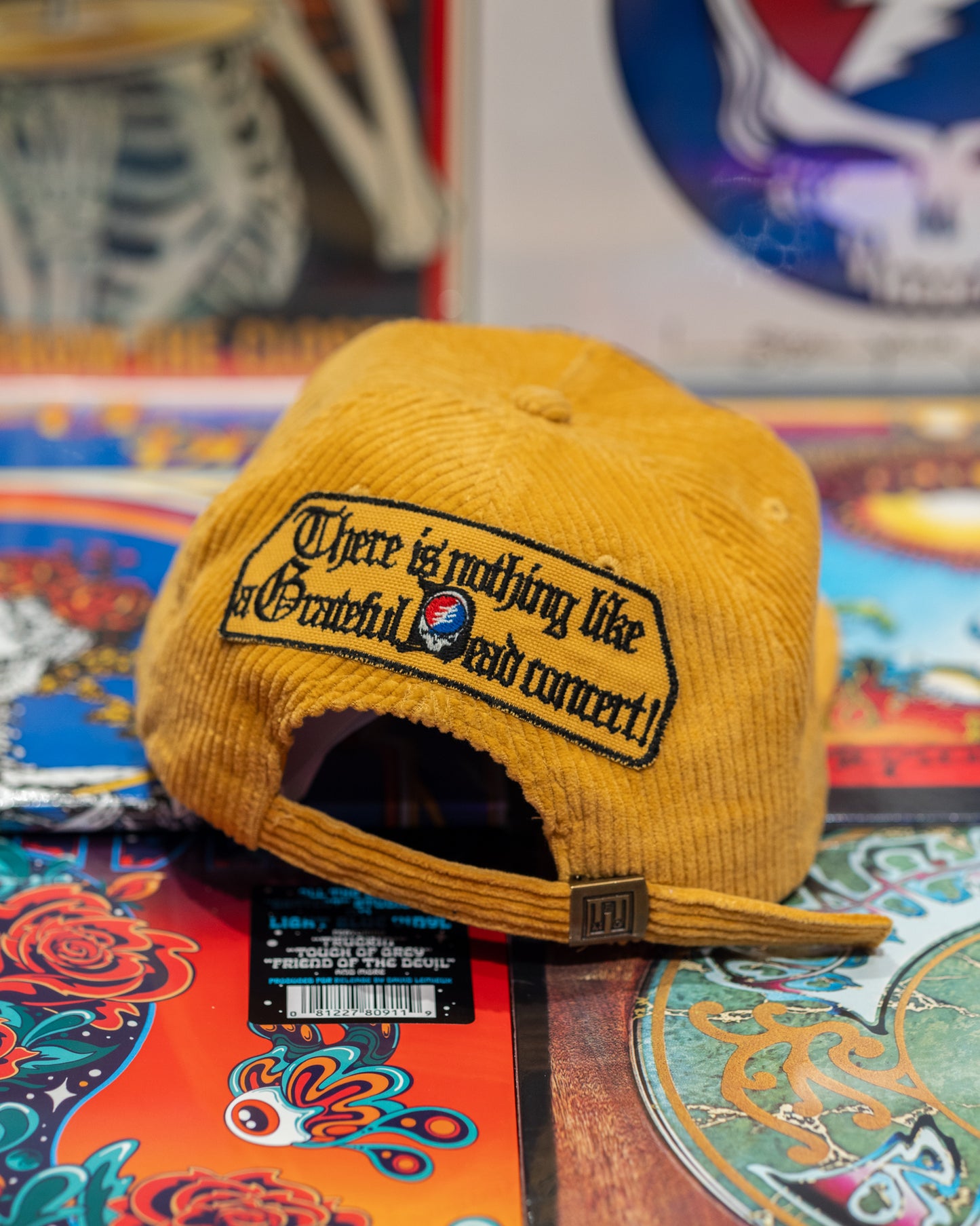 Madeworn Grateful Dead Feed Your Head Corduroy Hat - Golden