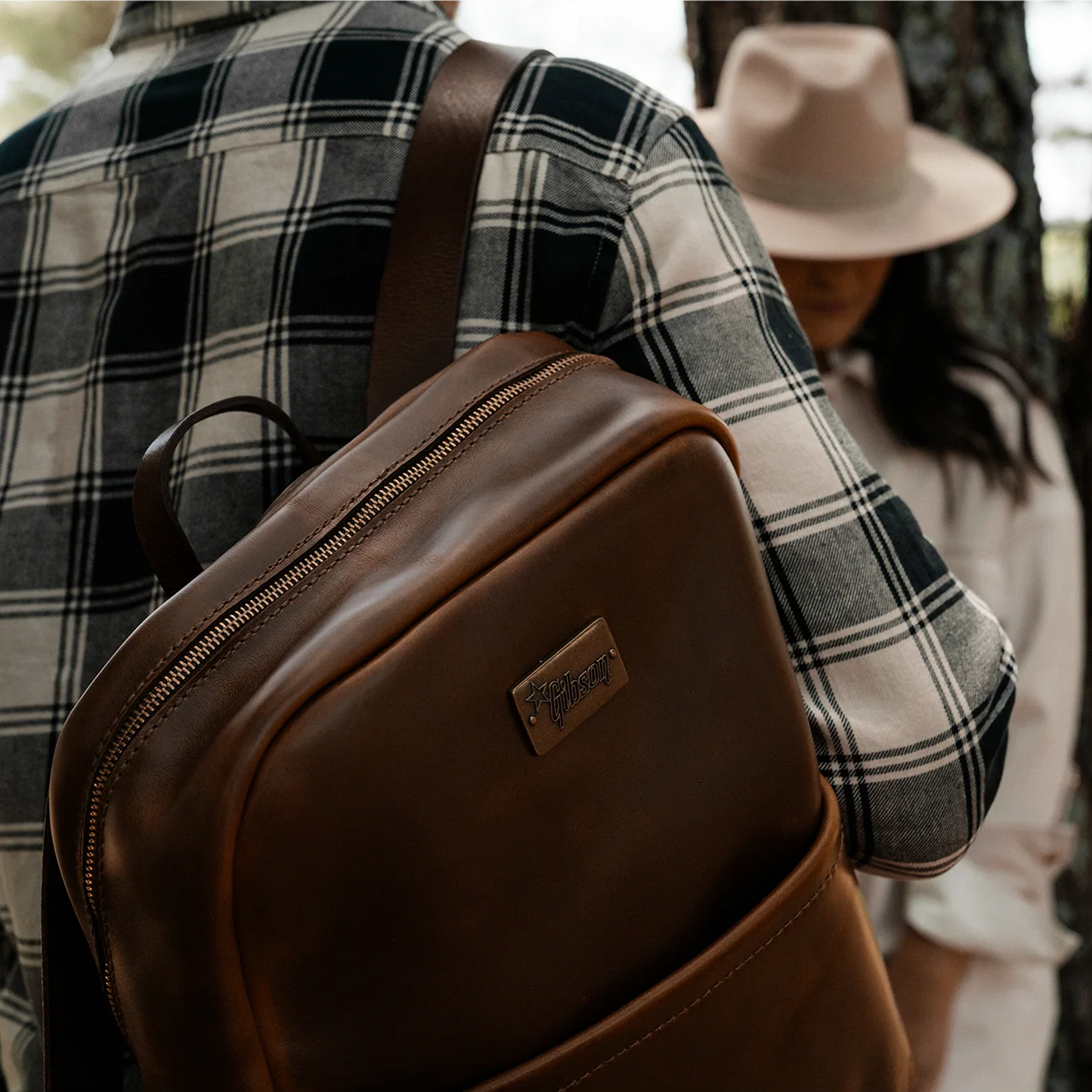 Lifton x Gibson Leather Backpack - Brown