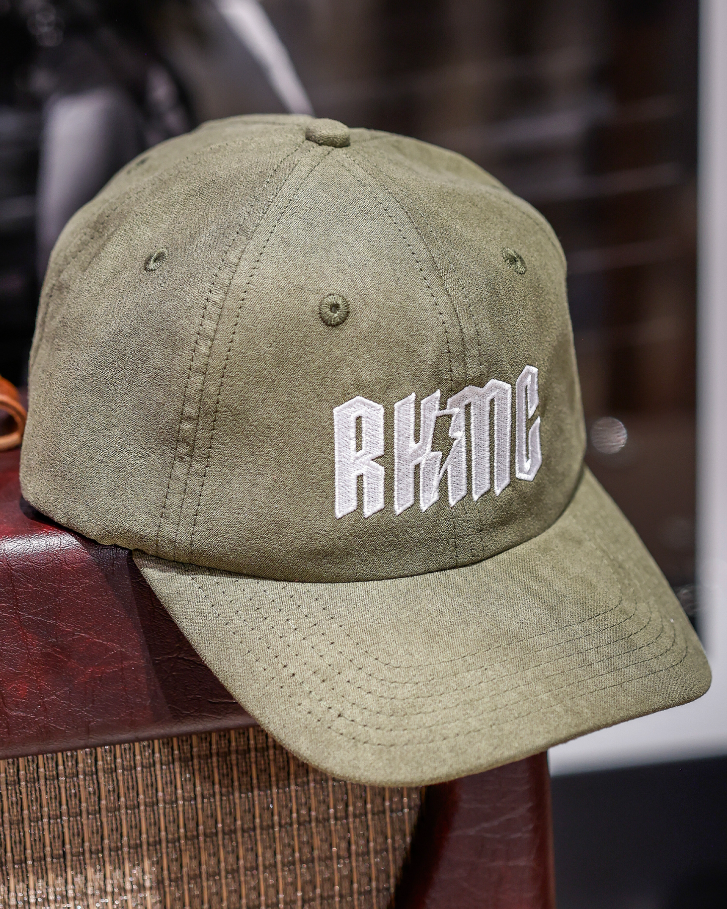 RHMC Suede Dad Hat - Olive