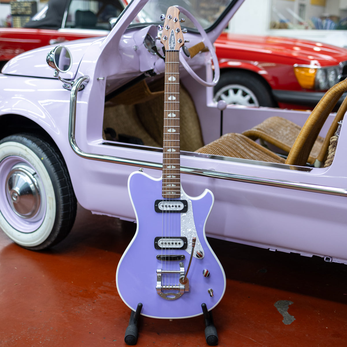 Powers Electric A-Type PF42 Two-Tone - Lilac & Moonlight White