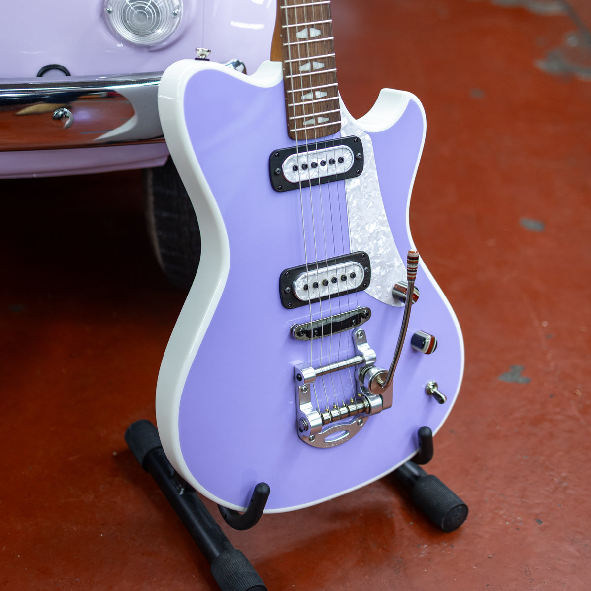 Powers Electric A-Type PF42 Two-Tone - Lilac & Moonlight White