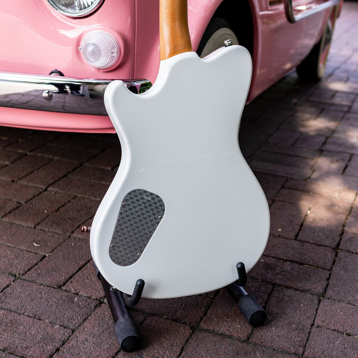 Powers Electric A-Type PF42 Two-Tone - Bubblegum & Moonlight White