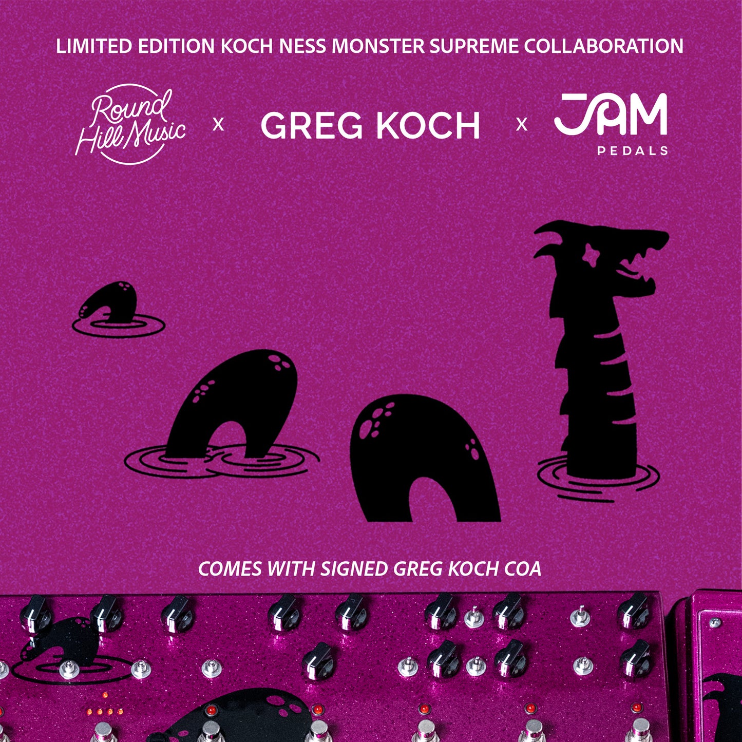 JAM Pedals Custom Koch Ness Monster Supreme Multi Effects Pedal - Night Spell