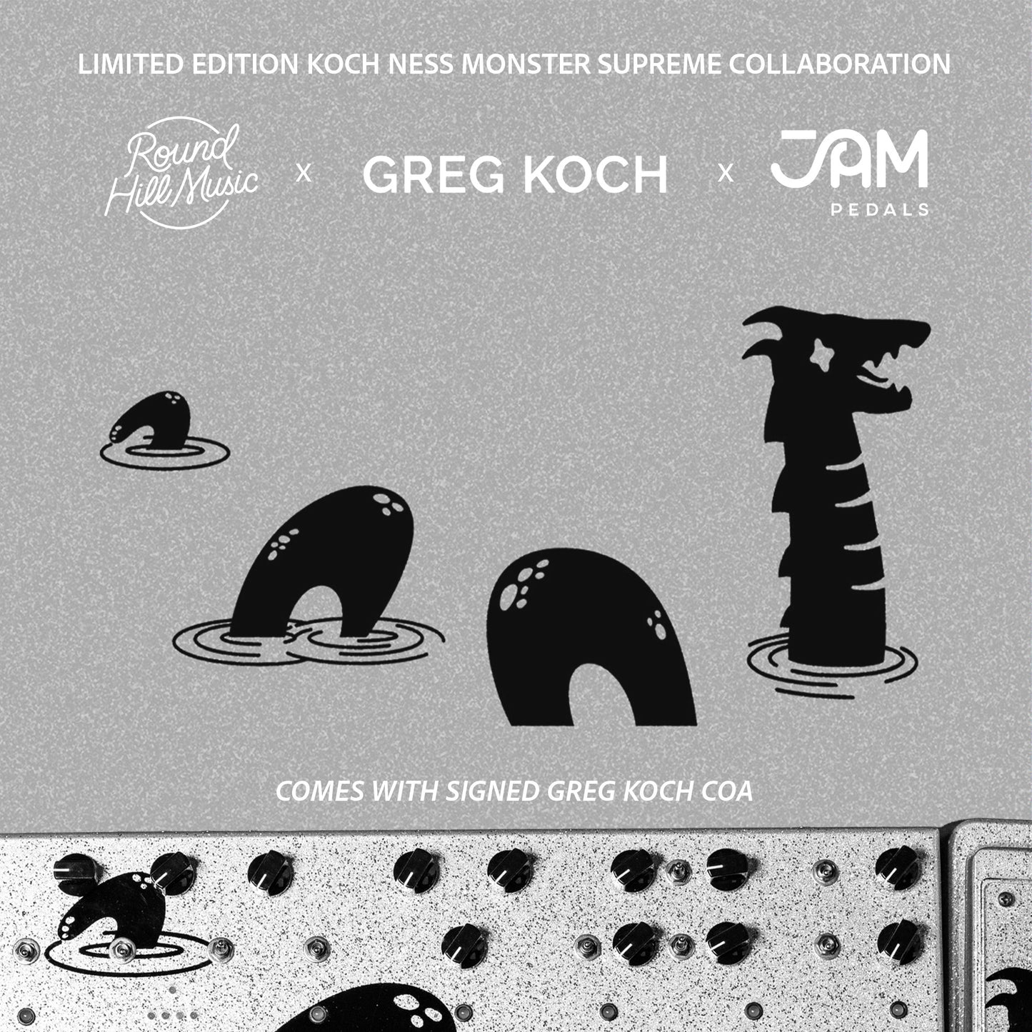 JAM Pedals Custom Koch Ness Monster Supreme Multi Effects Pedal - Highland Silver