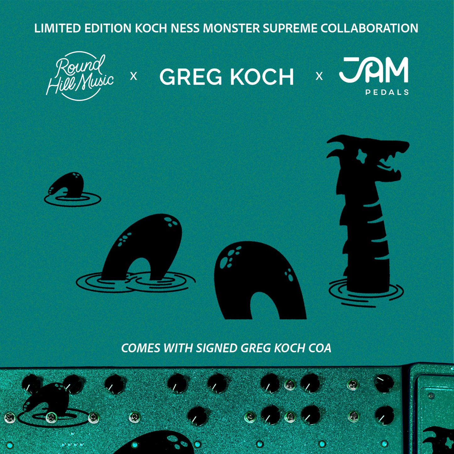 JAM Pedals Custom Koch Ness Monster Supreme Multi Effects Pedal - Loch Mist