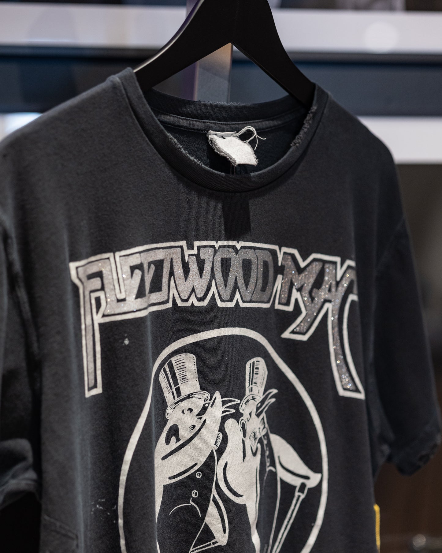 Madeworn Fleetwood Mac Penguin 90's Fit Tee - Black
