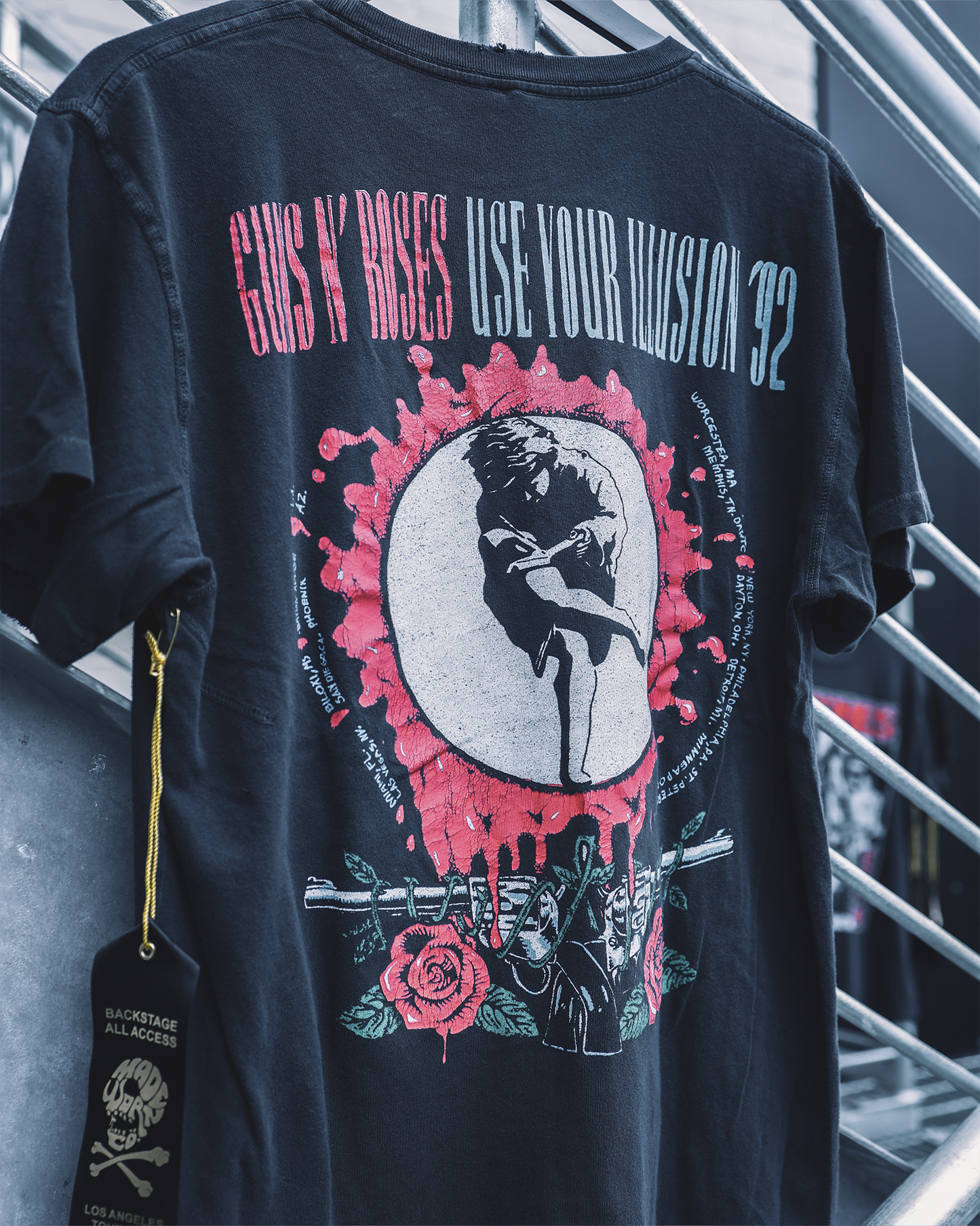 Madeworn Guns N' Roses Use Your Illusion '92 Tee Back - Coal