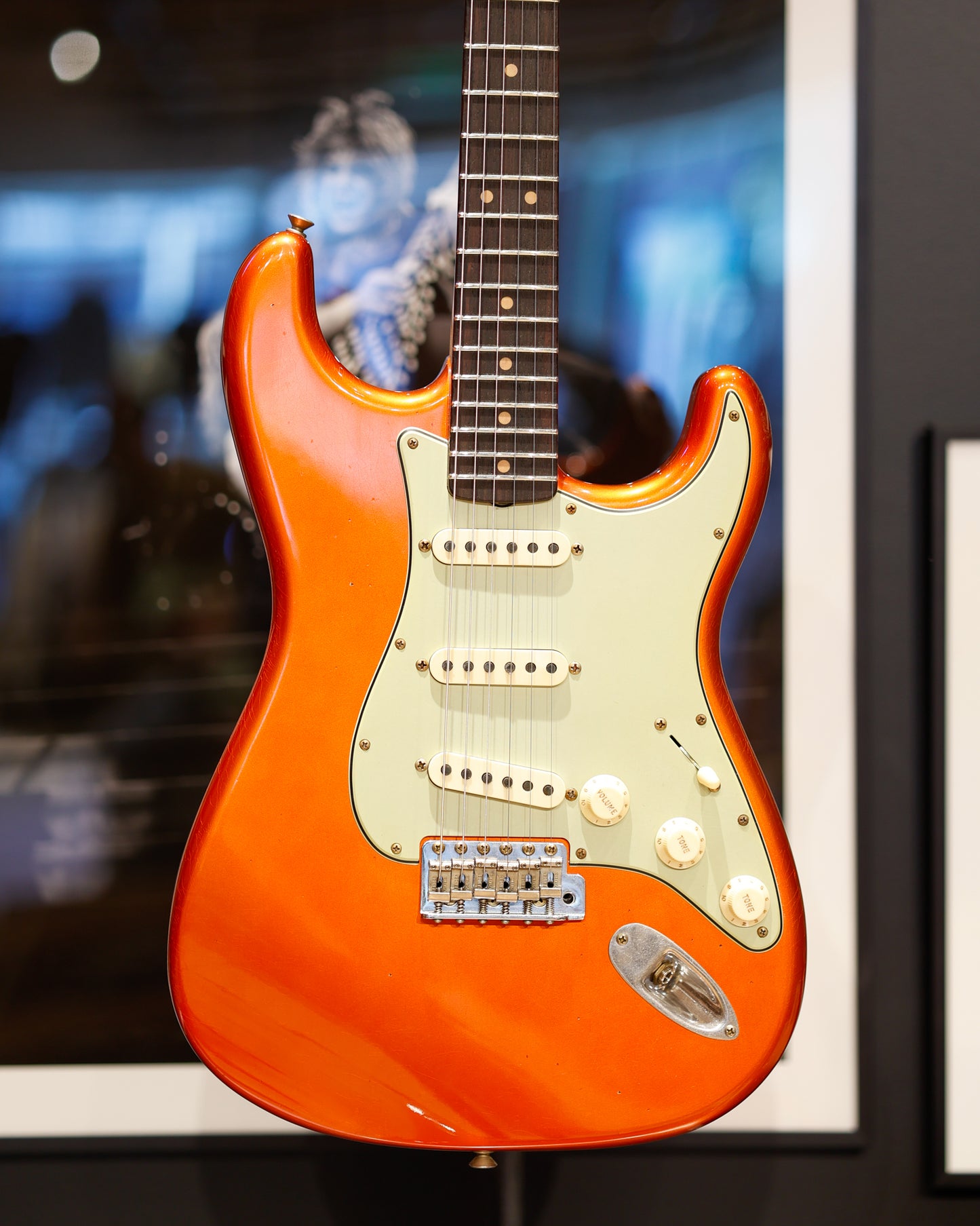 Fender Custom Shop 64 L-Series Stratocaster Journeyman - Aged Candy Tangerine