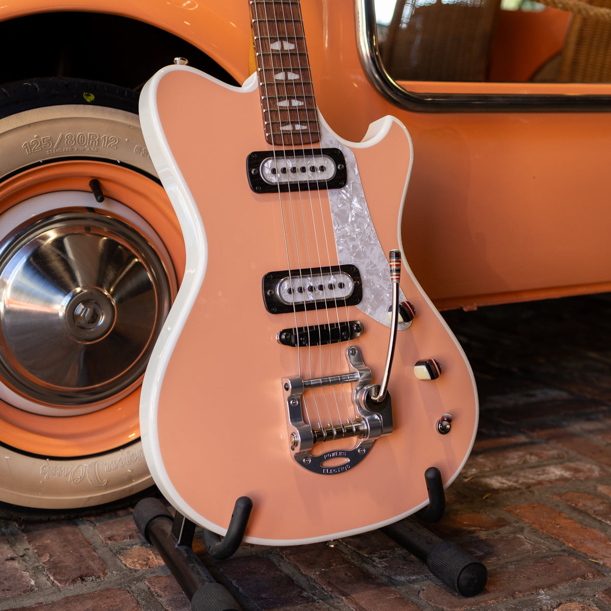 Powers Electric A-Type PF42 Two-Tone - Peach & Moonlight White