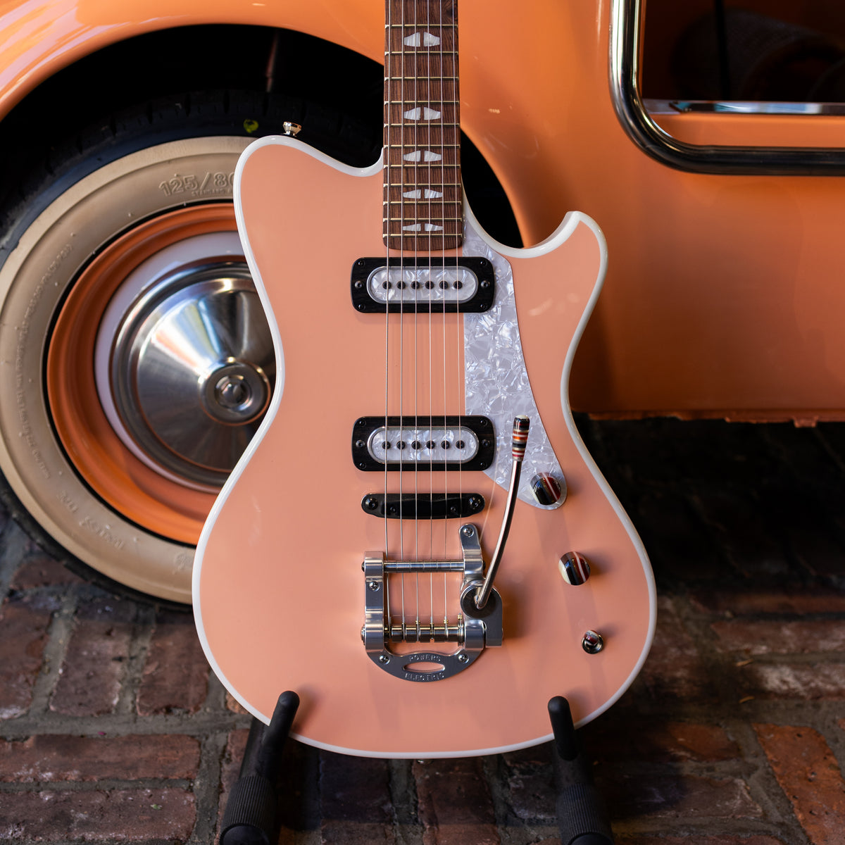 Powers Electric A-Type PF42 Two-Tone - Peach & Moonlight White