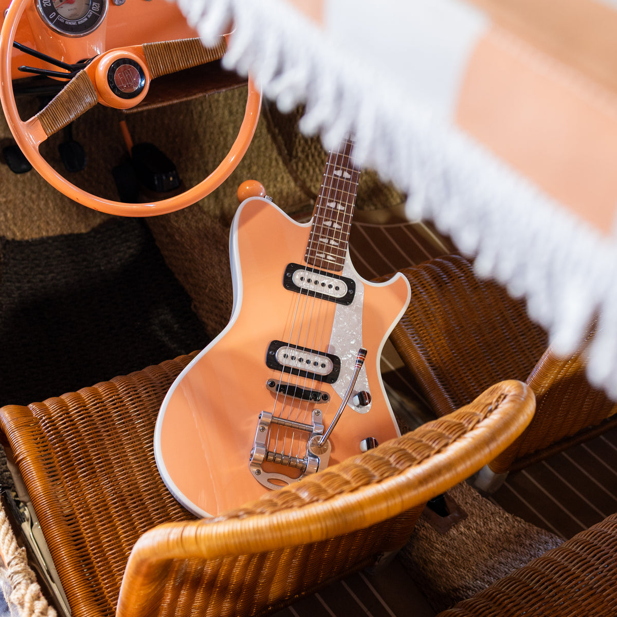 Powers Electric A-Type PF42 Two-Tone - Peach & Moonlight White