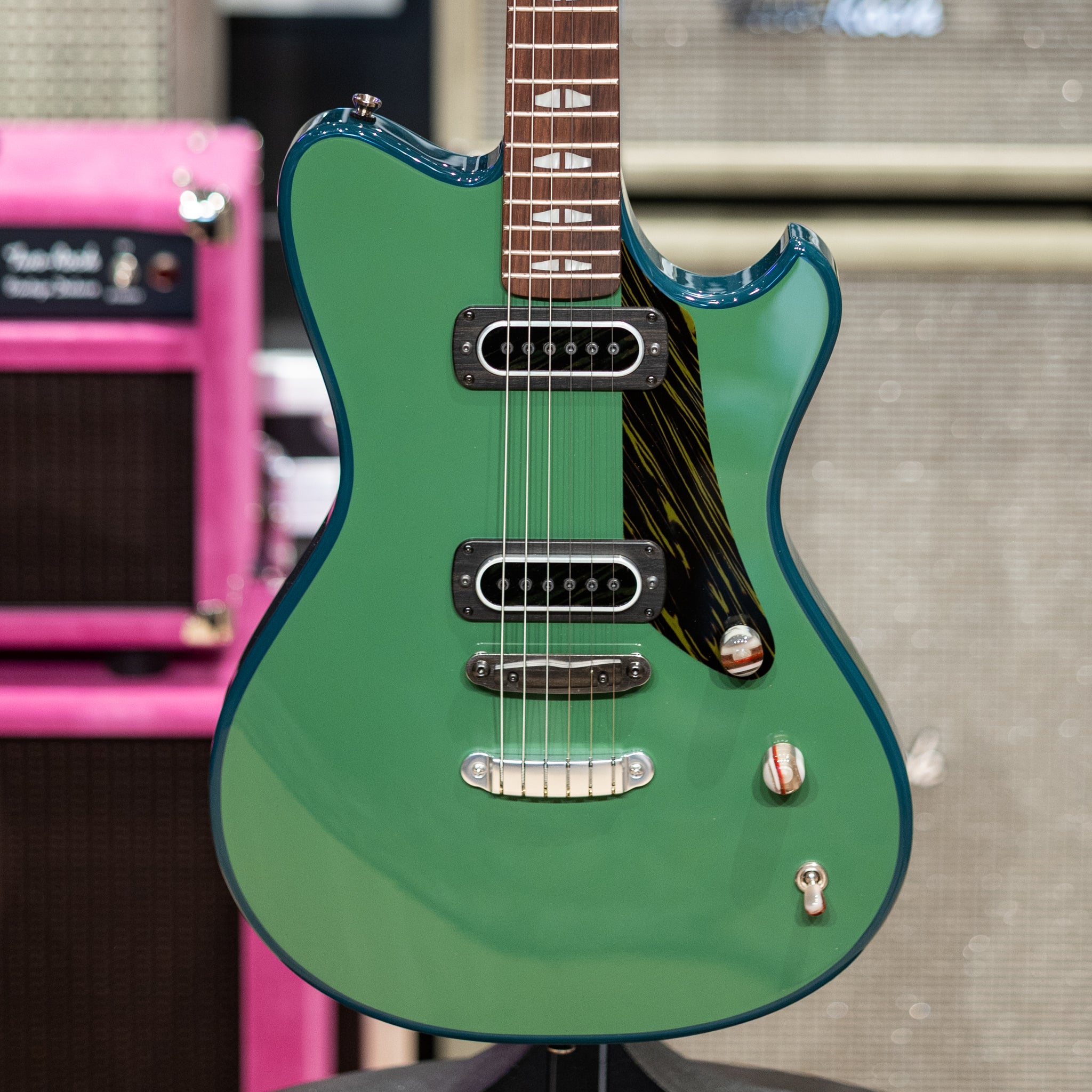 ギターエフェクタ Powers Electric A-Type FF42 Two-Tone - Leaf Green & Fjord Green