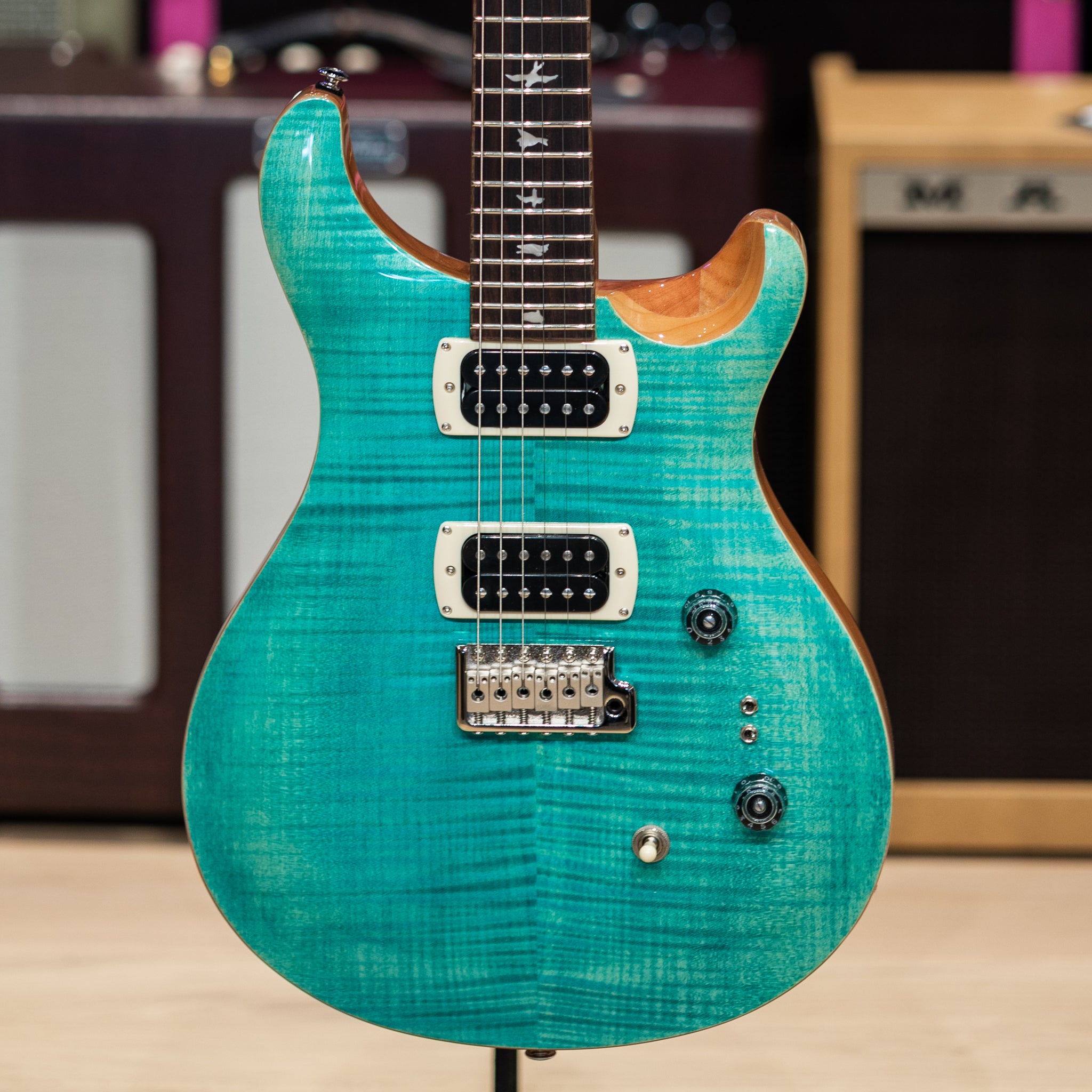 PRS SE Custom 24-08 - Turquoise – Round Hill Music Co