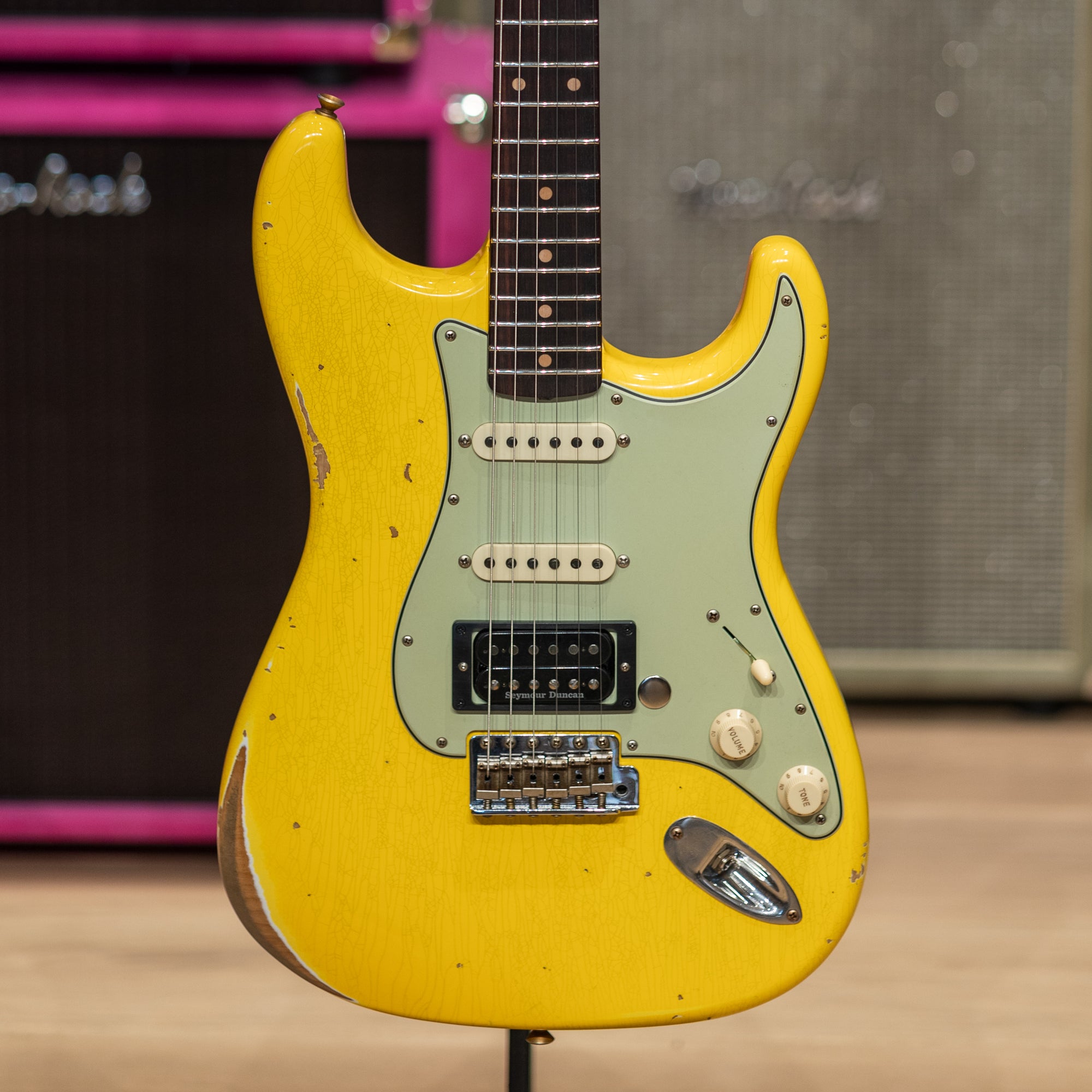 Fender Custom Shop Limited Edition 59 Stratocaster HSS Relic - Aged Graffiti Yellow
