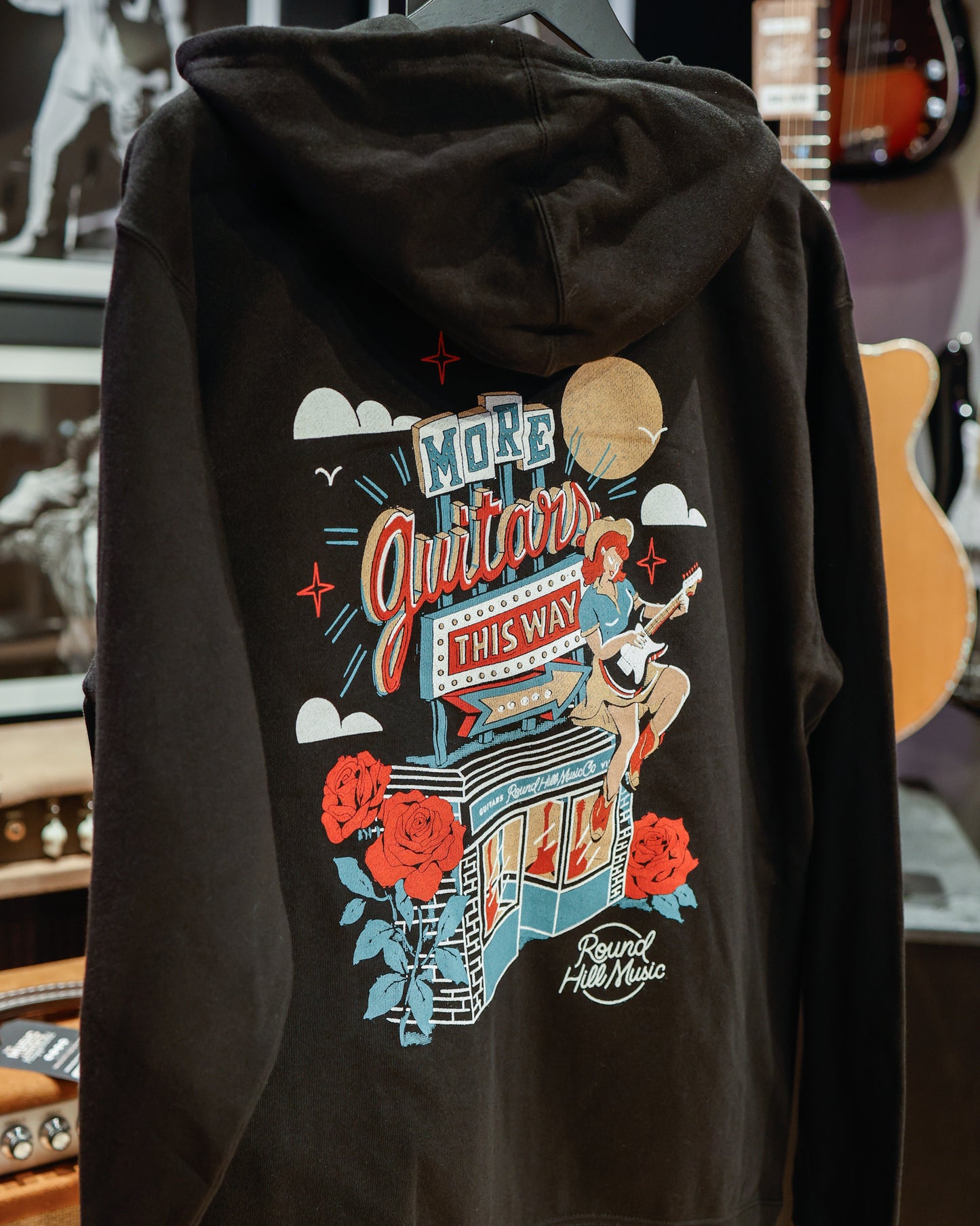 RHMC More Guitars This Way Zip Hoodie - Black