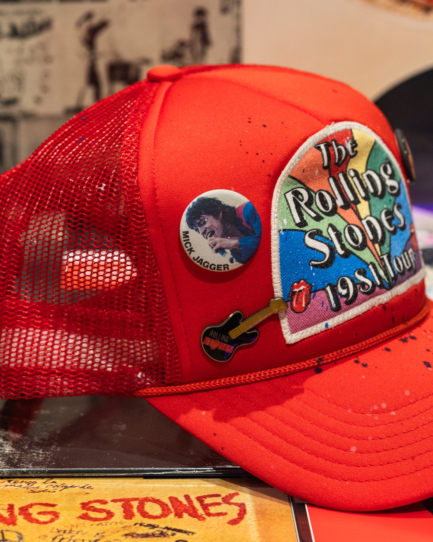 Madeworn Rolling Stones Hat - Red