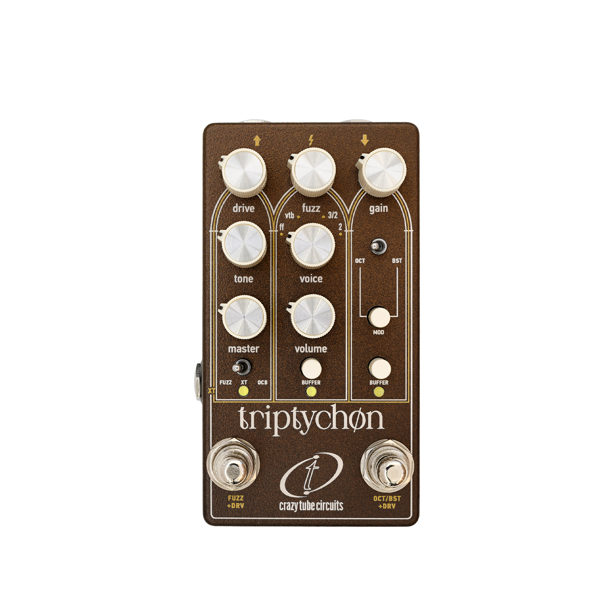 Crazy Tube Circuits Triptychon Fuzz & Octave Pedal – Round Hill