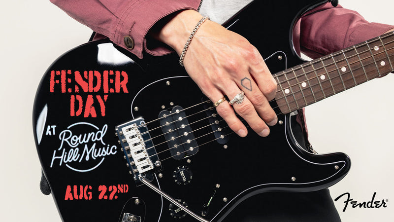 🎸 FENDER DAY at Round Hill Music Co. August 22nd! 🎉