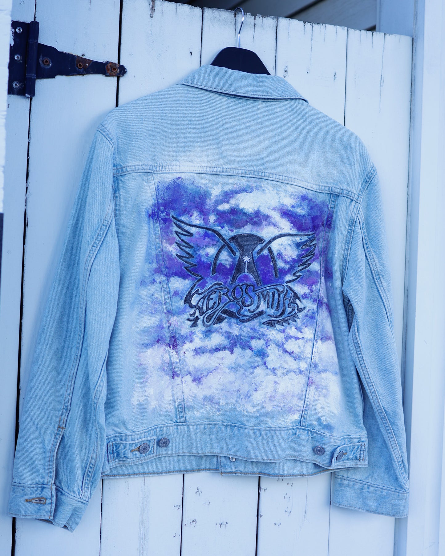 Aerosmith Hand-Painted Denim Jacket (Medium)