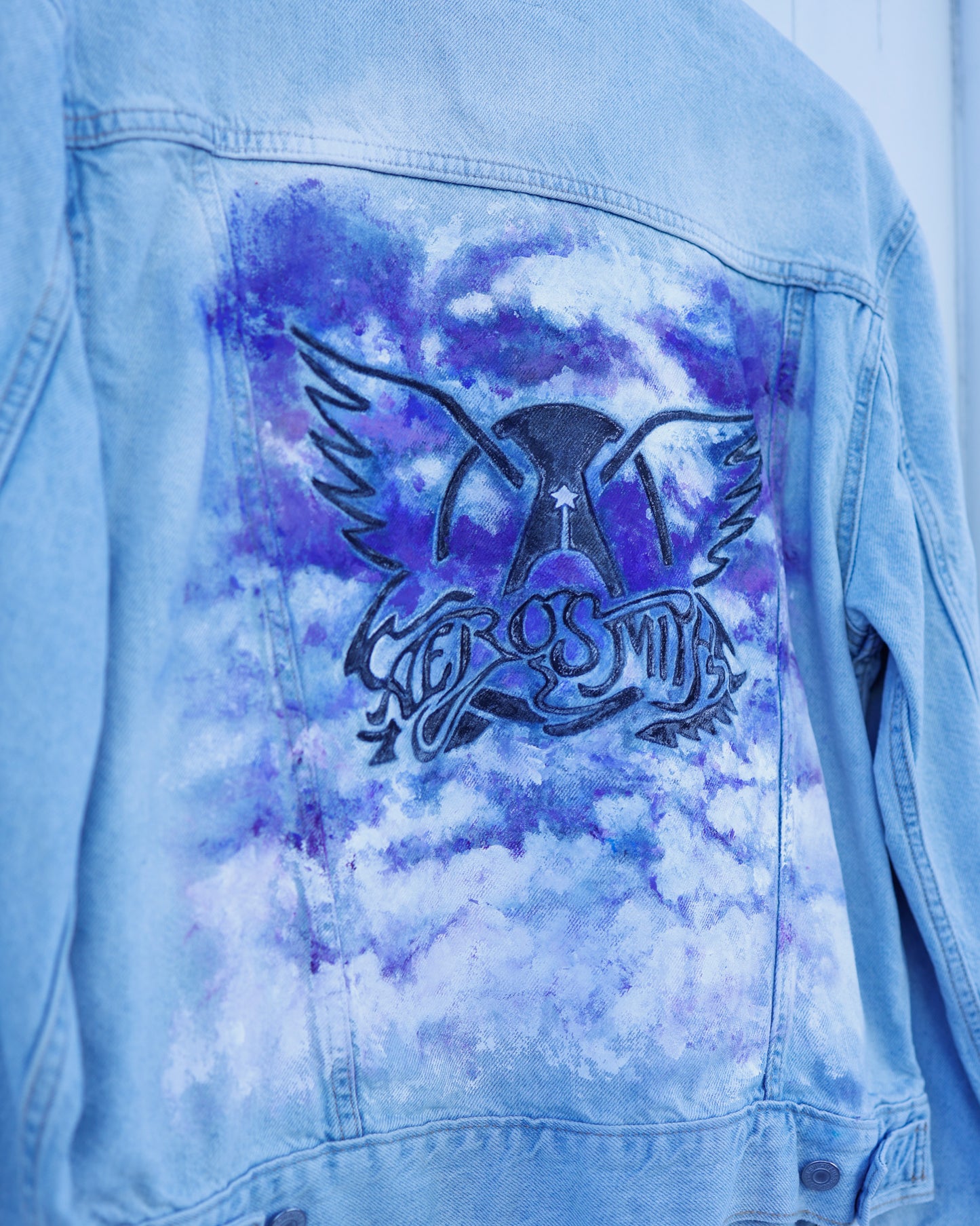 Aerosmith Hand-Painted Denim Jacket (Medium)