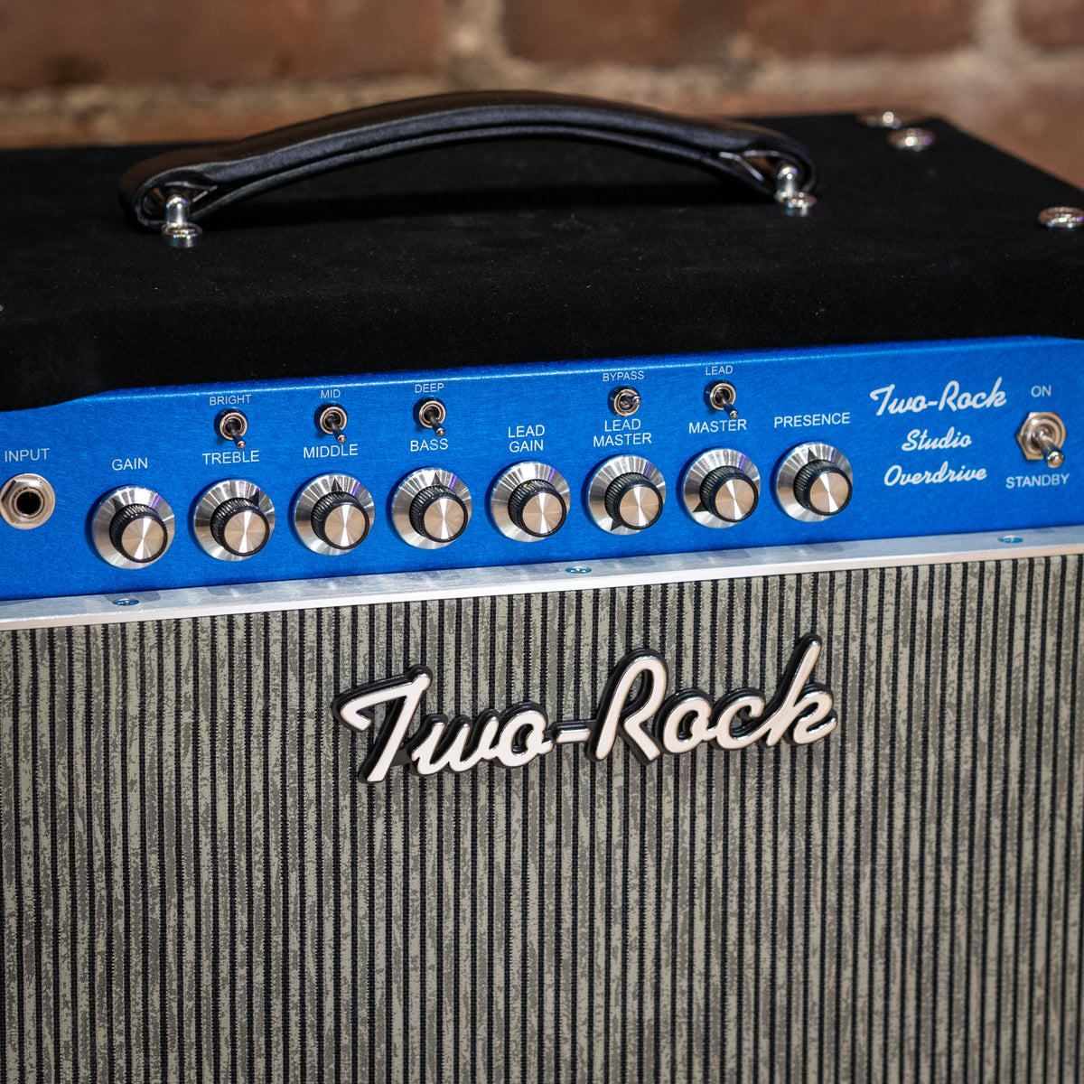 Two-Rock Studio Overdrive 35W 1x12 Combo - Black Suede w/ EC Collins Grill & Blue Panel