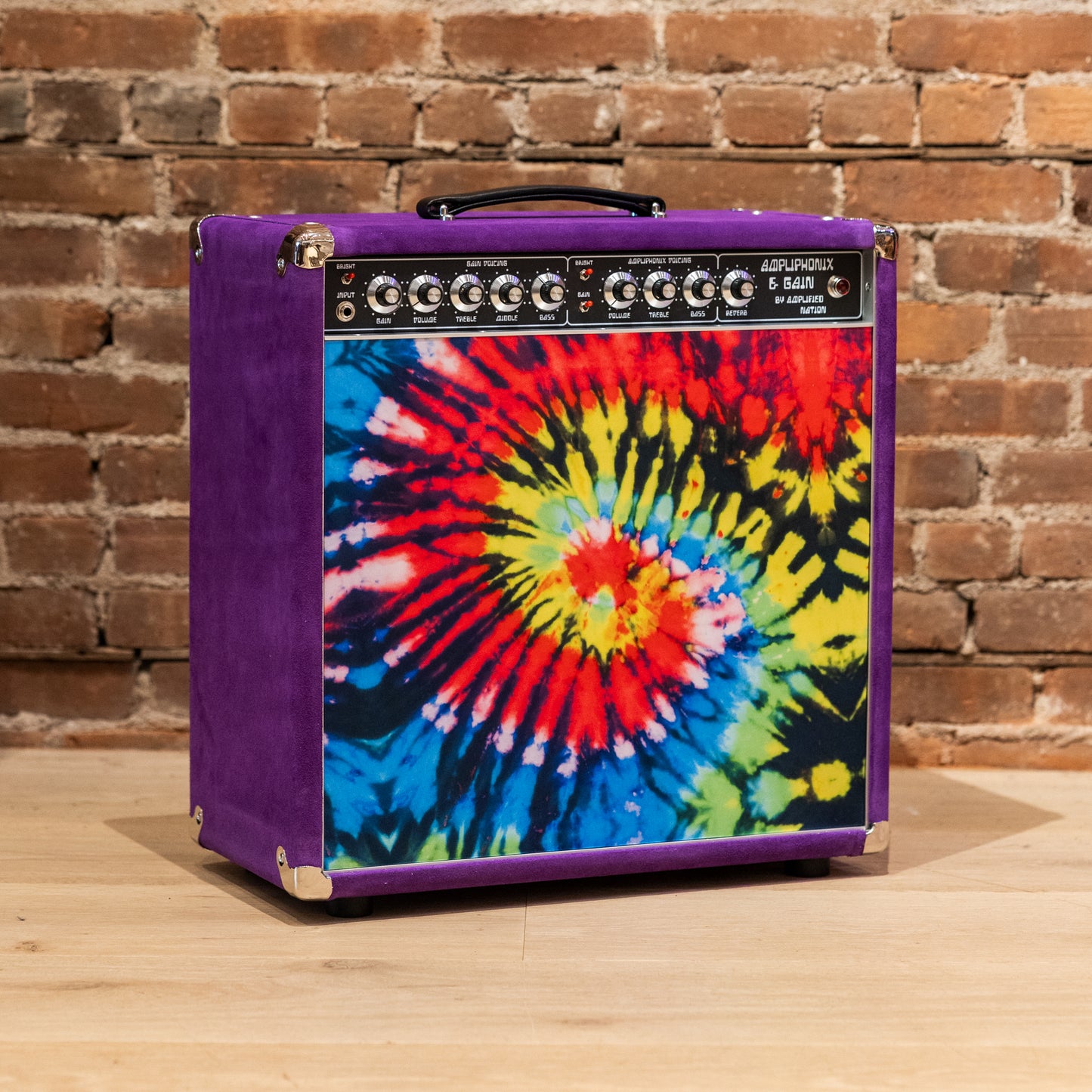 Amplified Nation Ampliphonix and Gain 22W 1x12 Combo - Tie-Dye / Purple Suede