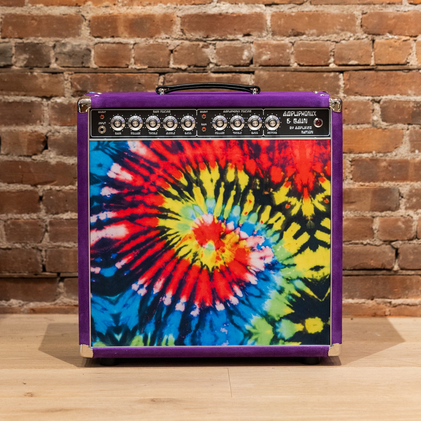 Amplified Nation Ampliphonix and Gain 22W 1x12 Combo - Tie-Dye / Purple Suede