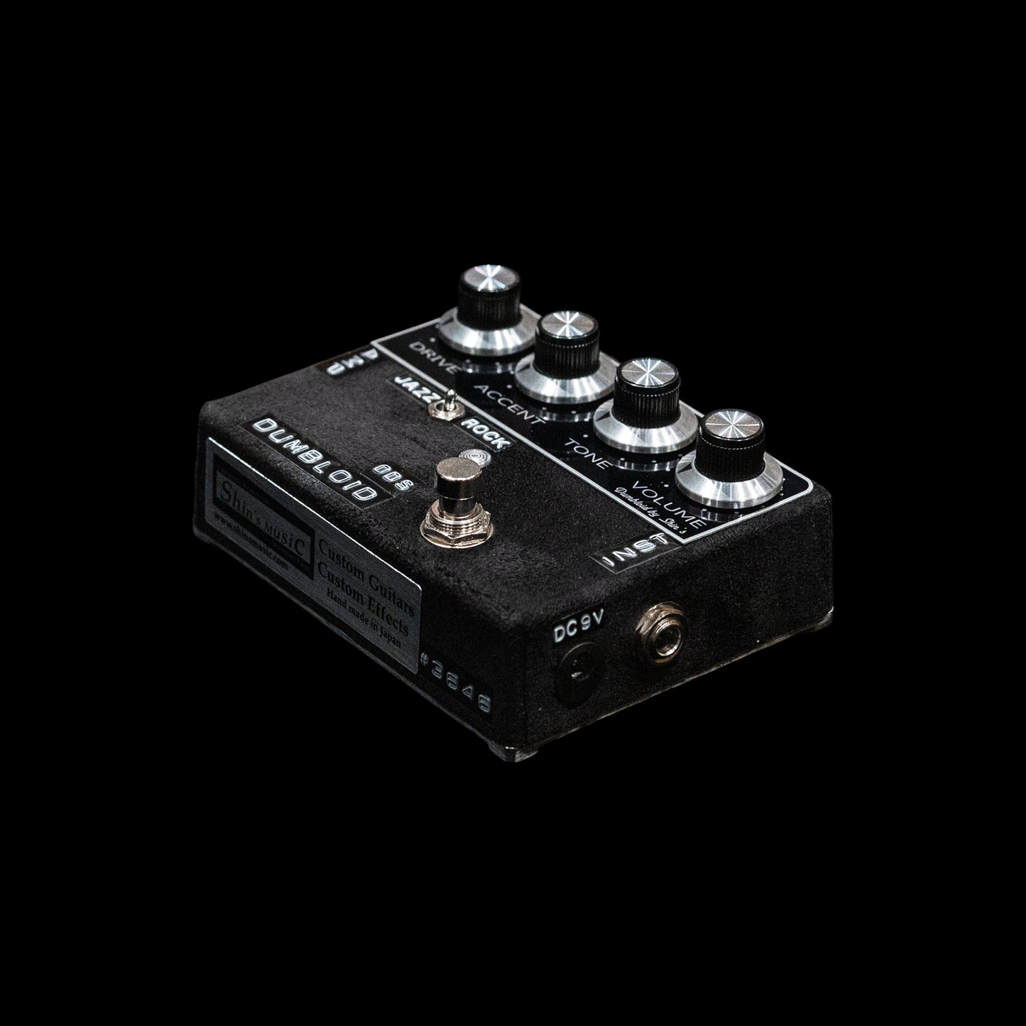 Dumbloid ODS Custom Preamp Drive Pedal - Black Suede / Black Panel