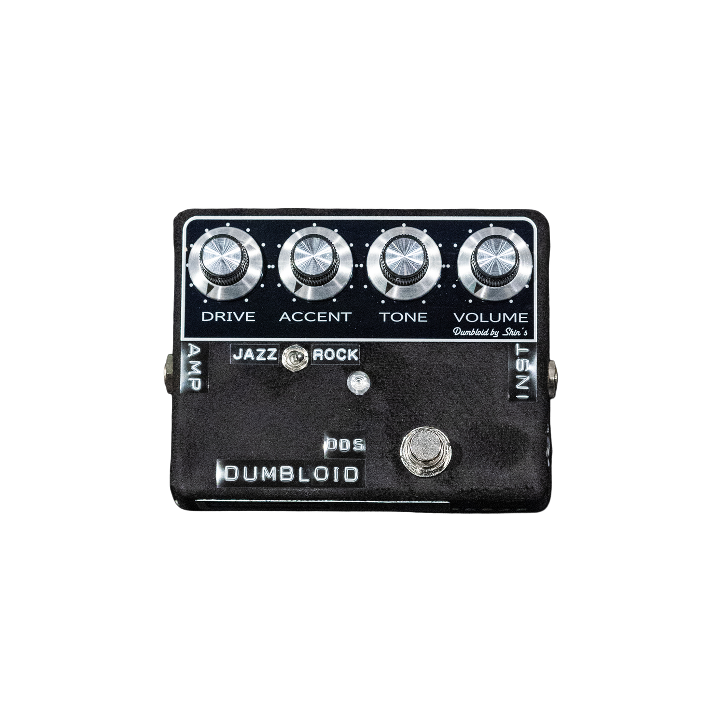 Dumbloid ODS Custom Preamp Drive Pedal - Black Suede / Black Panel