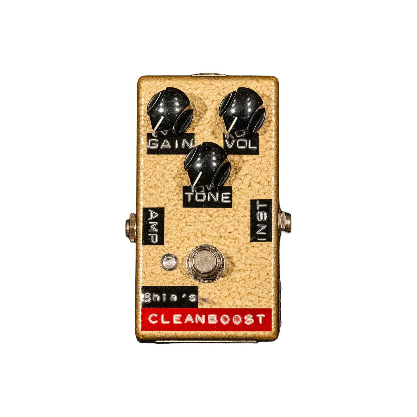 Clean Boost Custom Booster Pedal - Gold Hammer