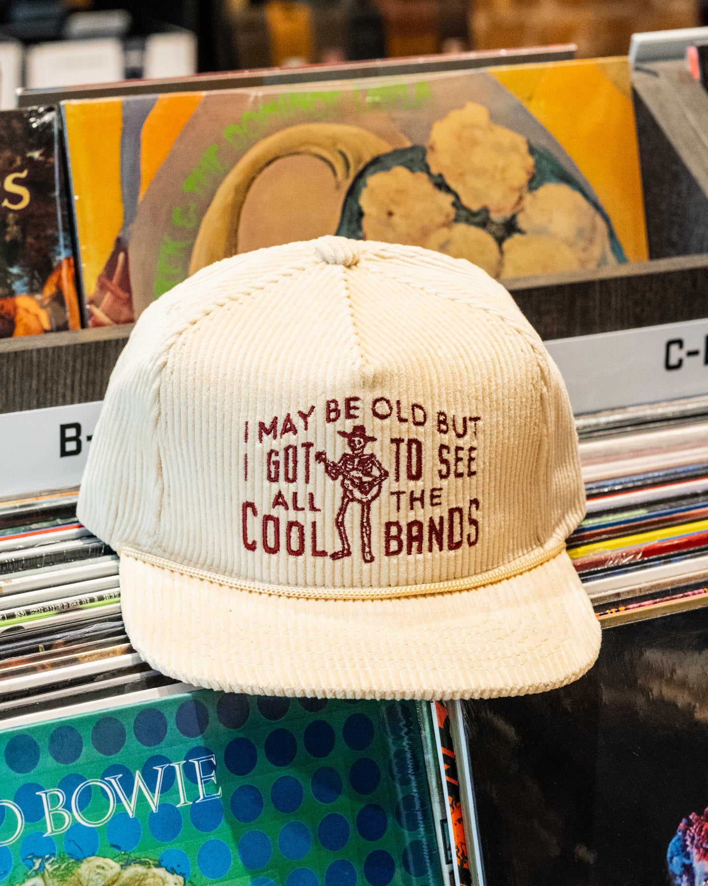 Cool Bands Corduroy Trucker Hat - Oatmeal