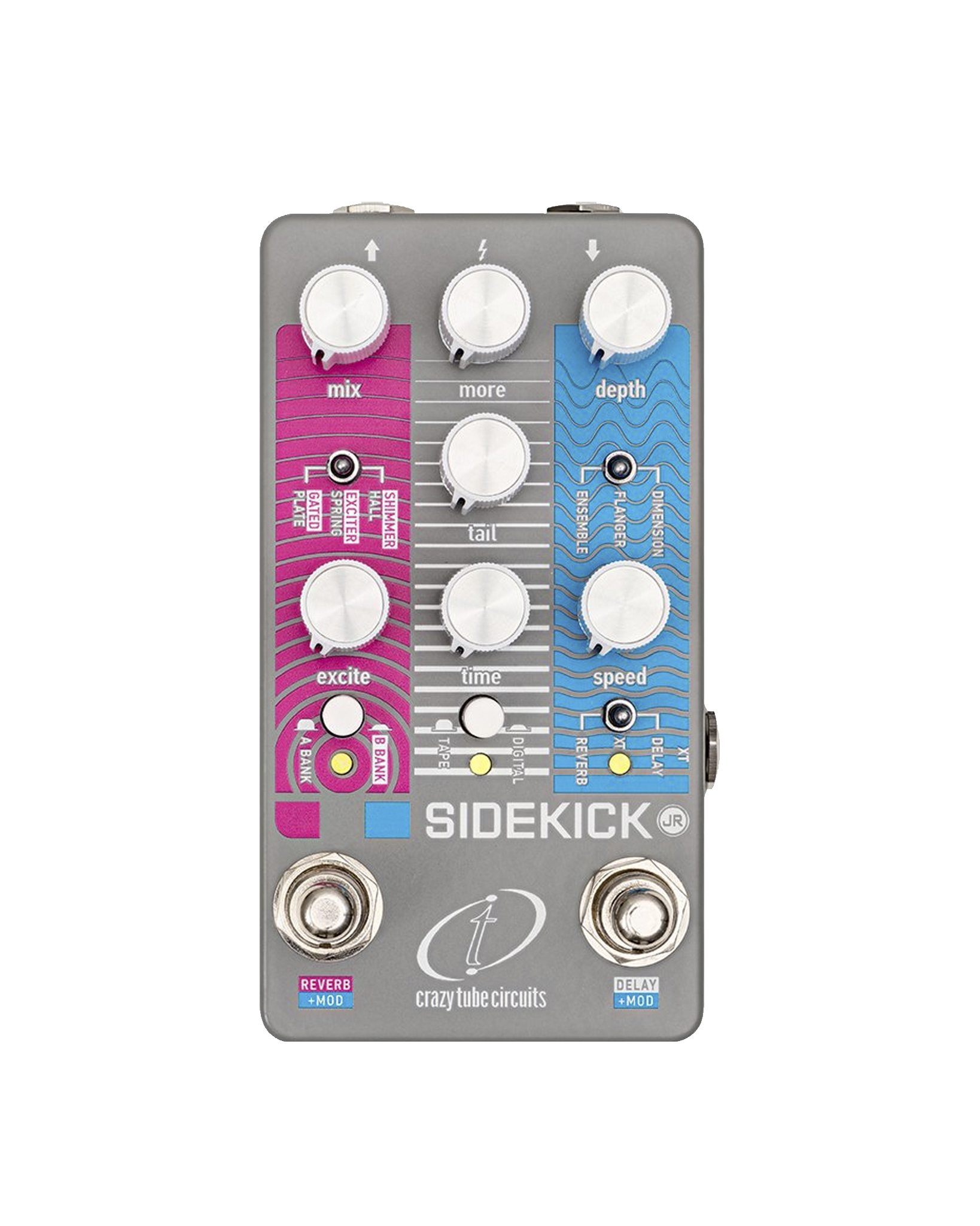 Crazy Tube Circuits Sidekick JR Reverb & Delay Pedal – Round Hill Music Co