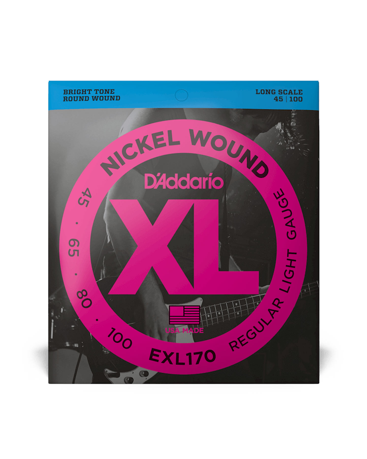D'Addario Nickel Wound Long Scale Bass Strings