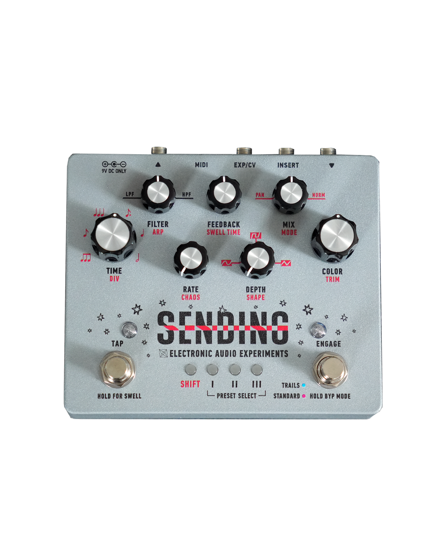Electronic Audio Experiments Sending Delay Pedal