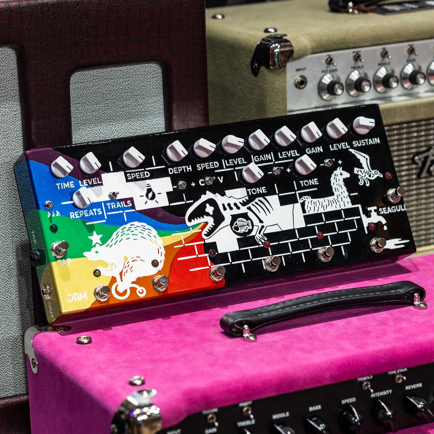 JAM Pedals Custom Pink Flow - Dark Side