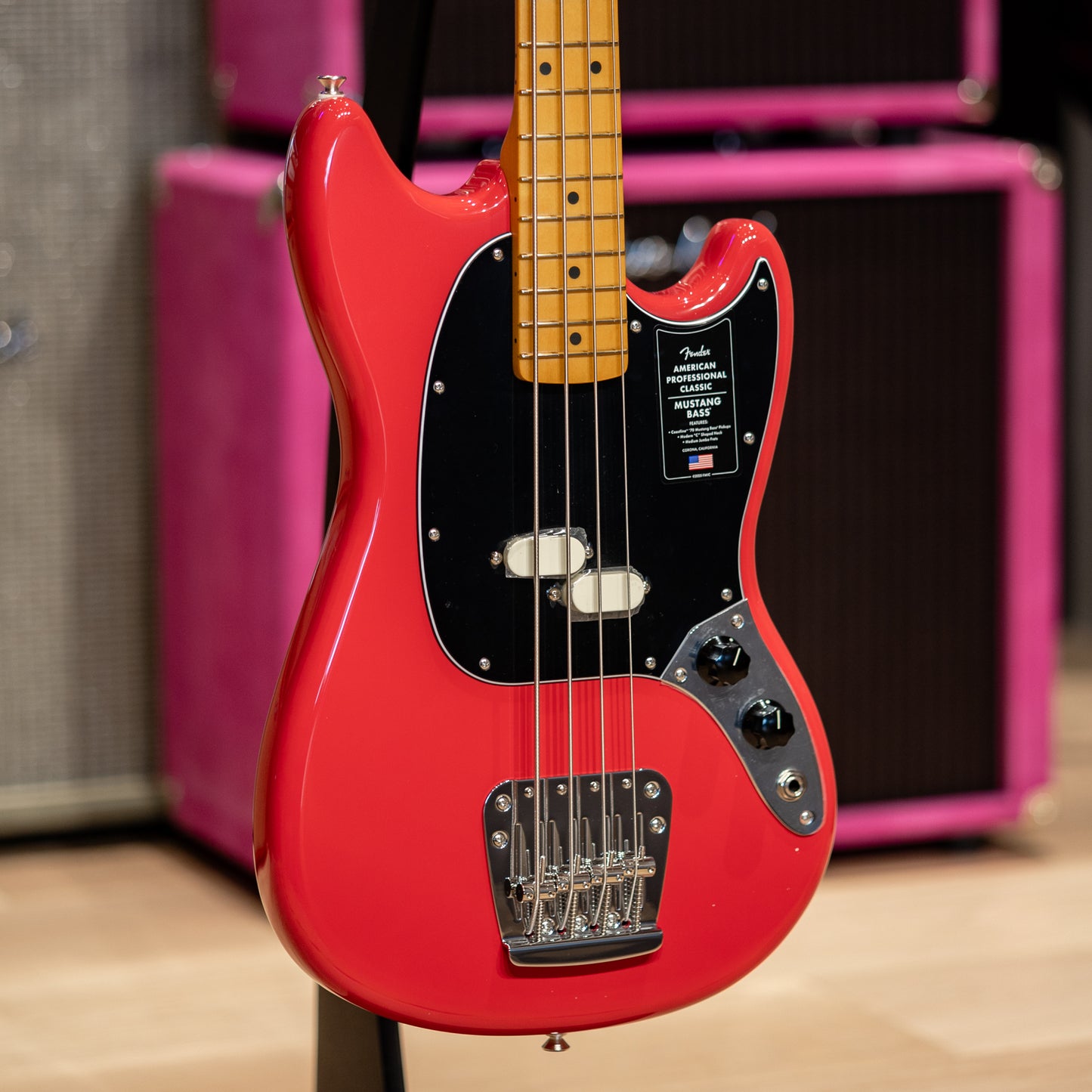 Fender Professional Classic Mustang Bass - Faded Dakota Red