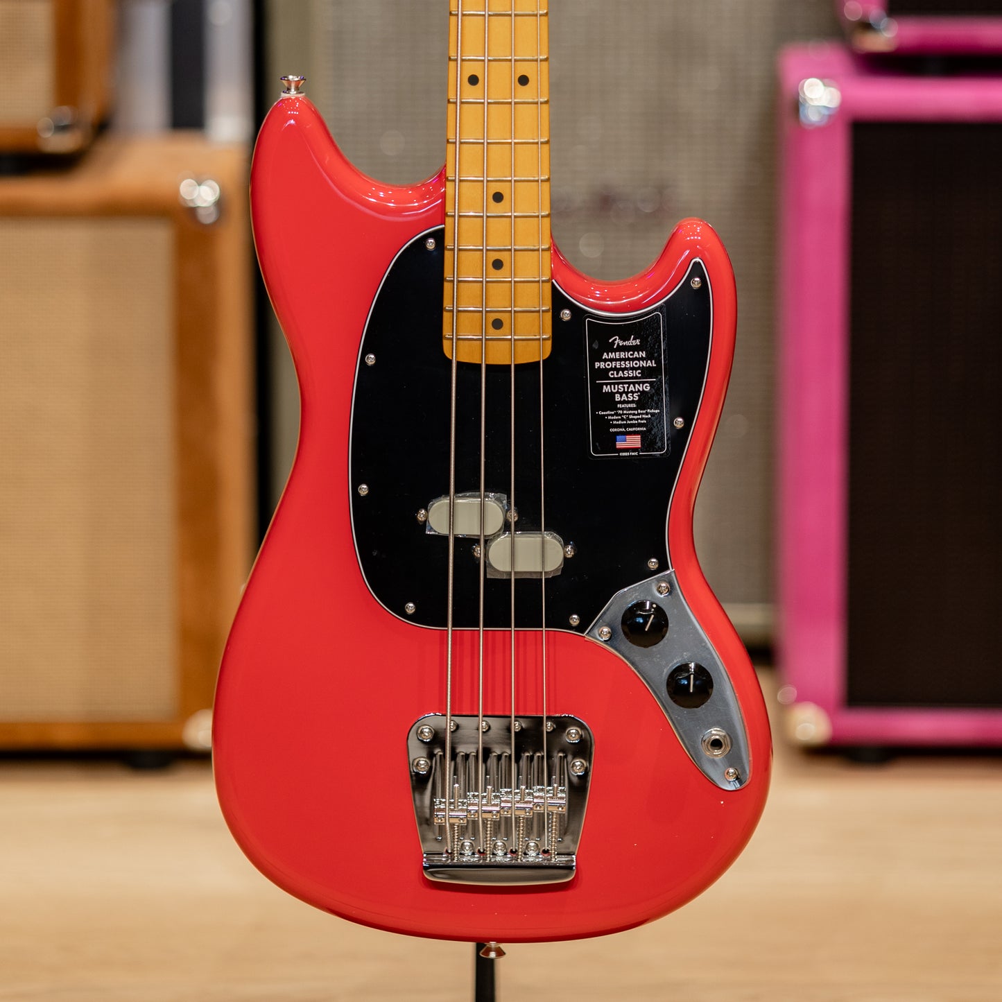 Fender Professional Classic Mustang Bass - Faded Dakota Red