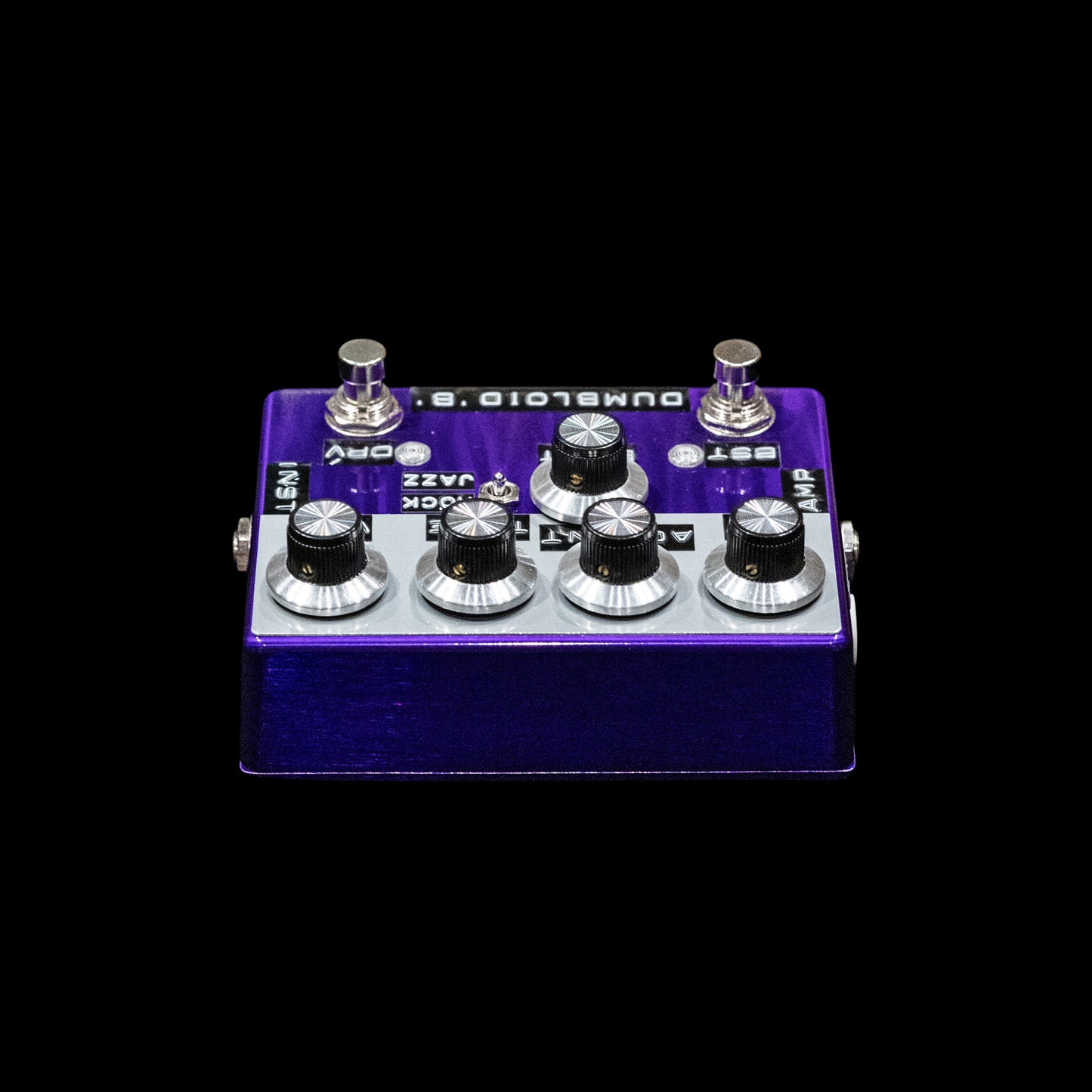 Dumbloid 'B' Special Boost Custom Preamp Drive Pedal - Purple Flame