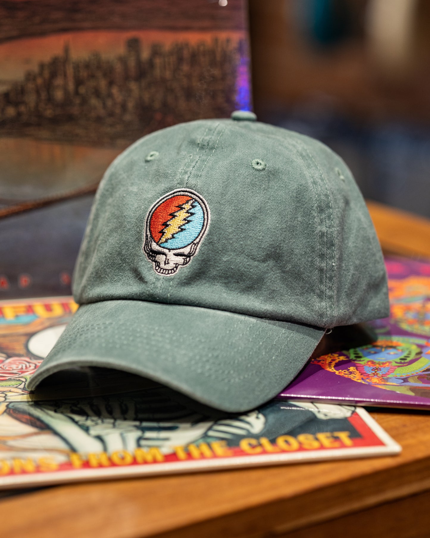 Grateful Dead Rose Hat - Indigo
