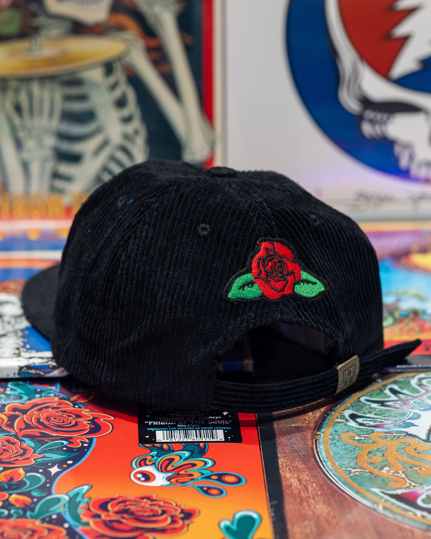 Madeworn Grateful Dead Corduroy Hat - Black