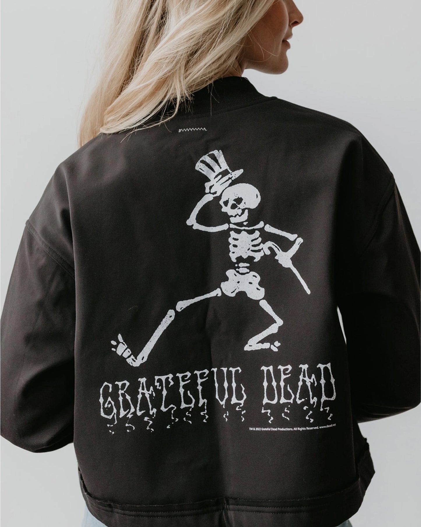 People of Leisure Women's Grateful Dead Varsity Jacket - Black