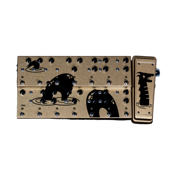 JAM Pedals Custom Koch Ness Monster Supreme Multi Effects Pedal - Golden Fang